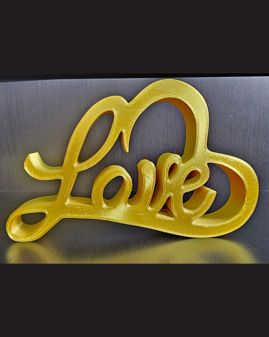 Decoração de Mesa Script Love – Toque Romântico Moderno