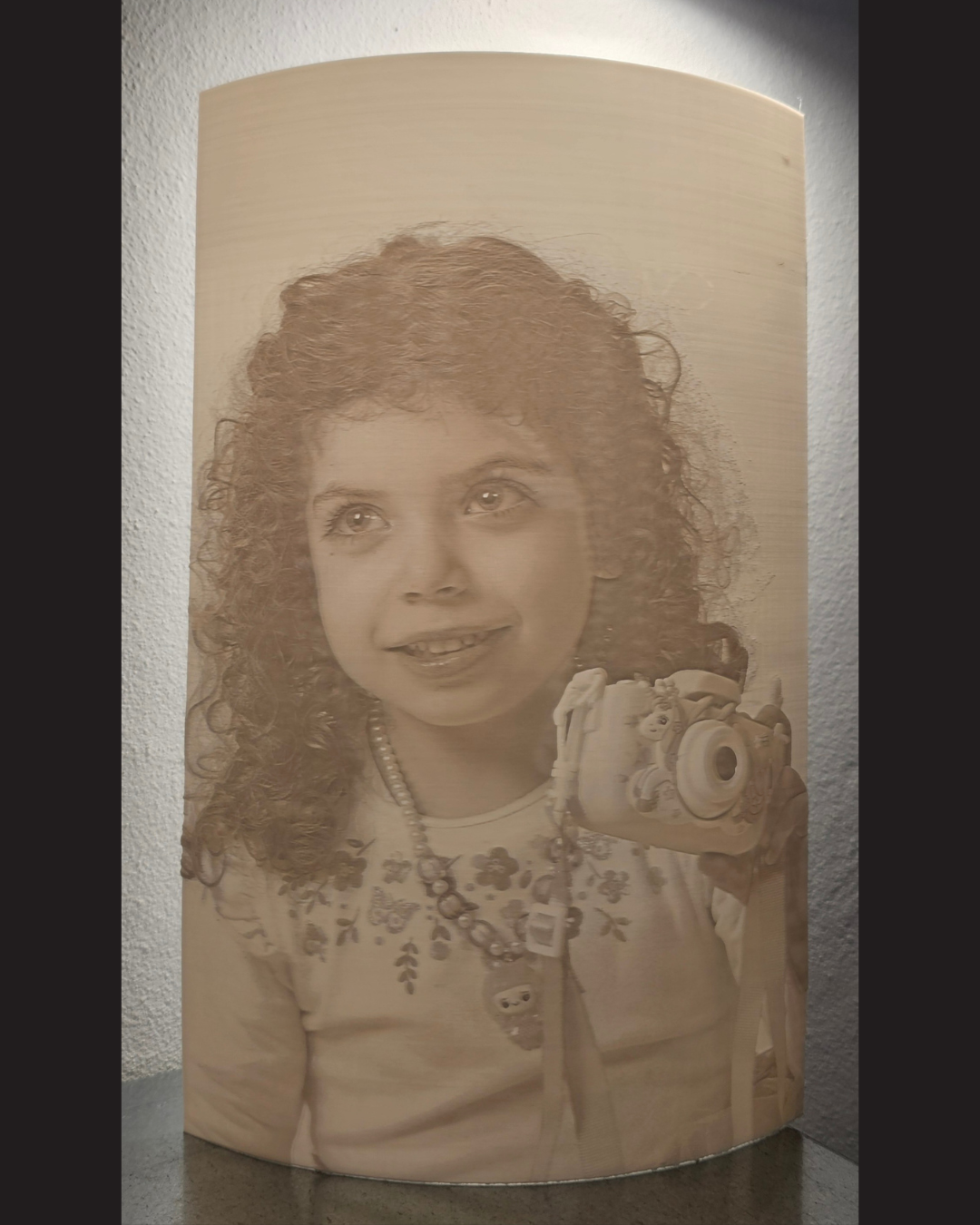 Arco de Litofania Personalizado com Foto – Luz de Memória Personalizada