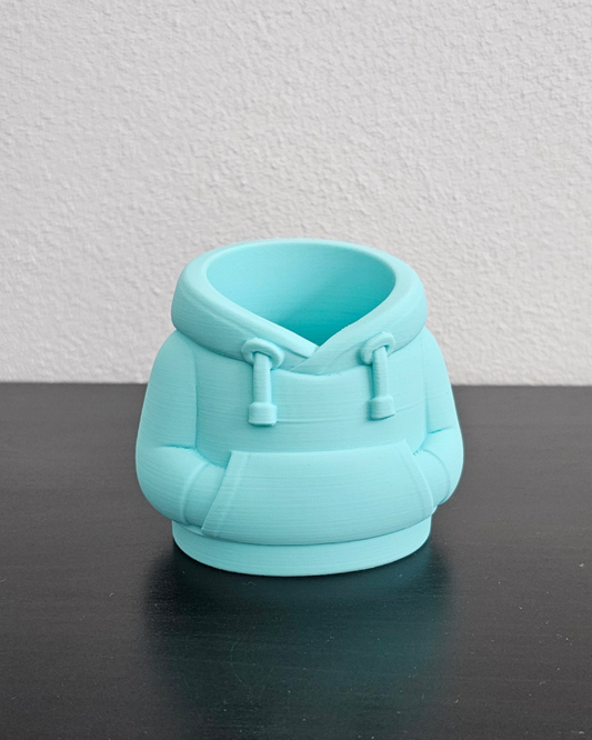 Organizador de secretária Hoodie – Porta-canetas criativo
