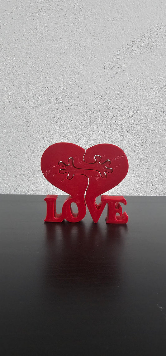 ❤️ Suporte de Amor Coração Duplo