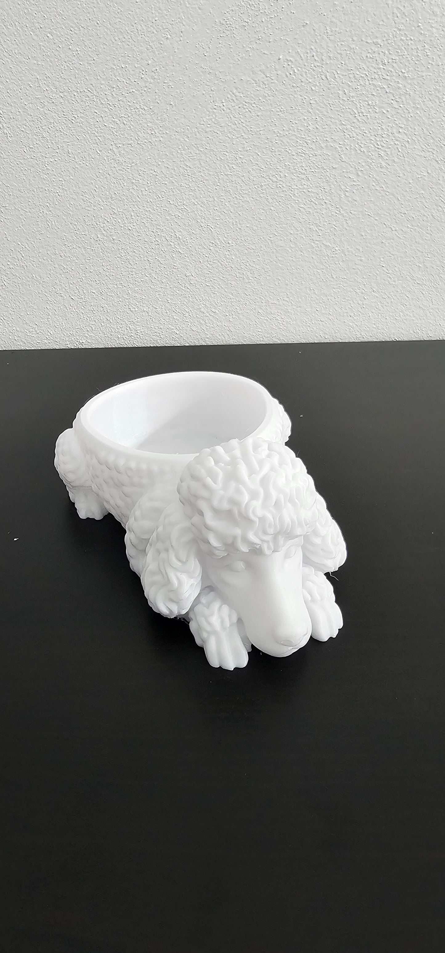 Dog Face Food Bowl – 3D Printed Pet Bowl with Sculpted Design