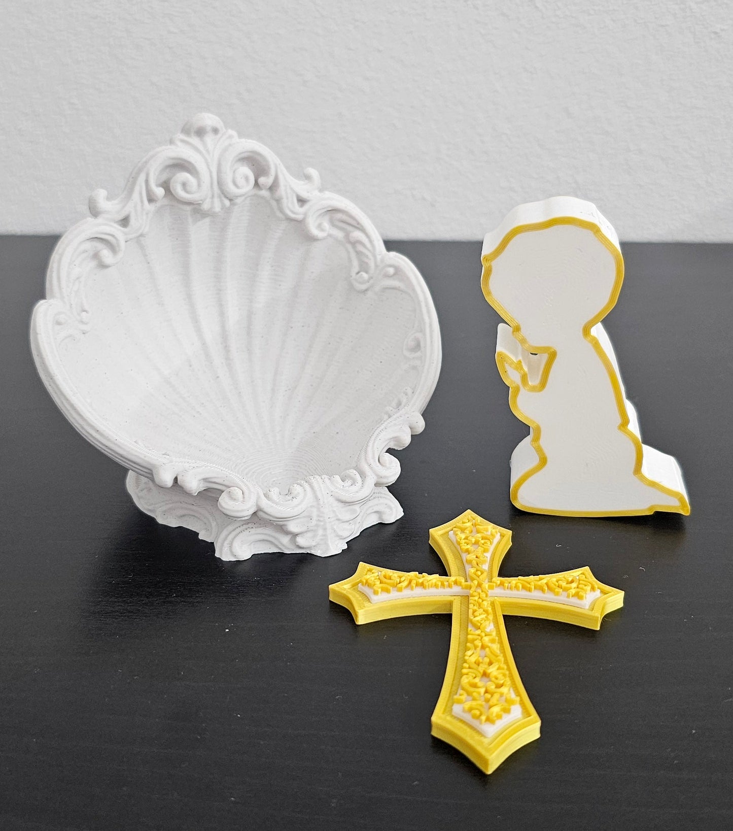 Religious Gift Set (Shell, Cross & Figure)