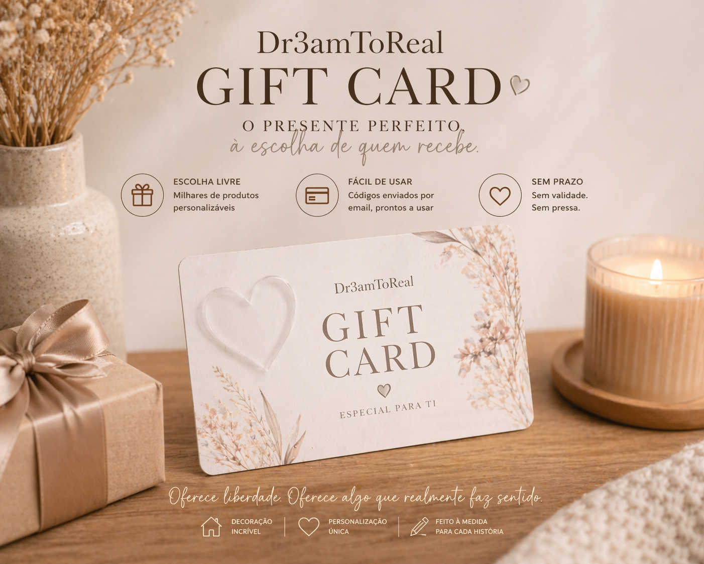 Dr3amToReal Gift Card – The Perfect Flexible Gift