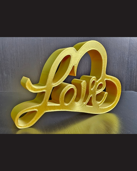 Decoração de Mesa Script Love – Toque Romântico Moderno