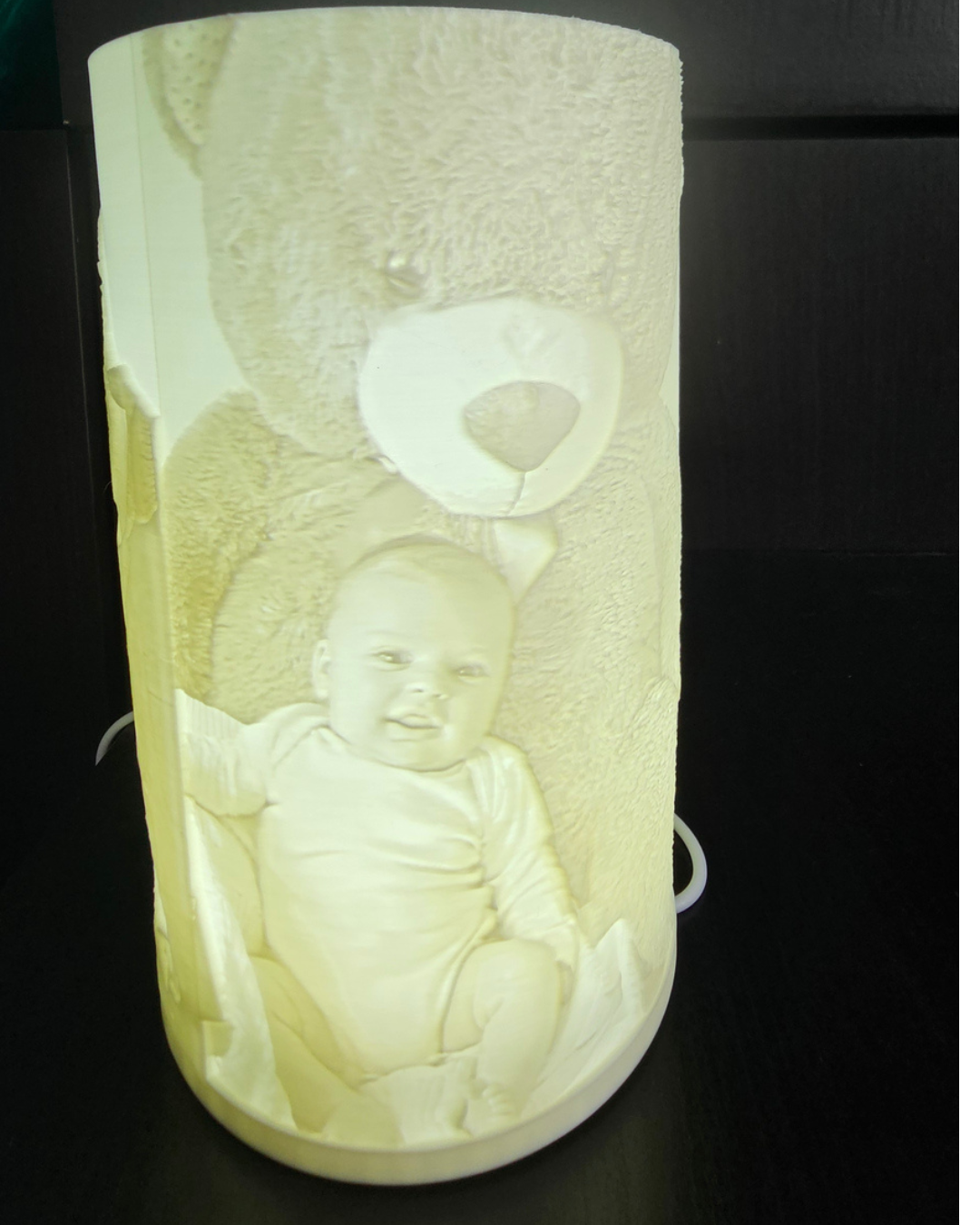 Candeeiro de Litofania Familiar Personalizado – Luz de Fotografia Personalizada