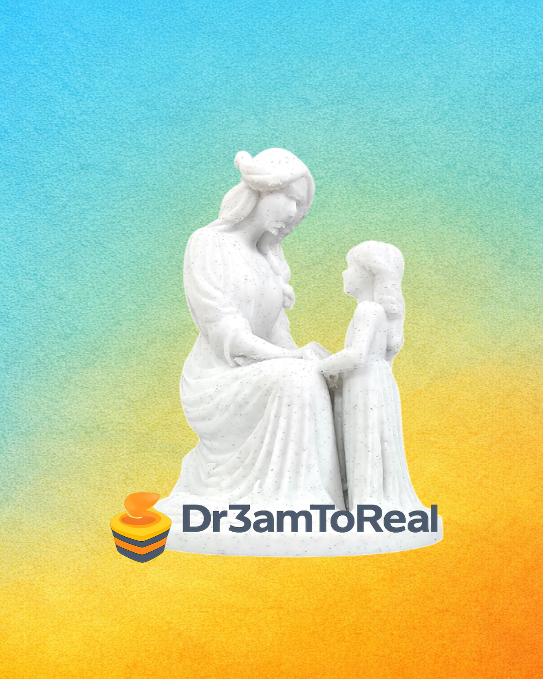 Escultura Mãe e Filha – Edição Dia da Mãe