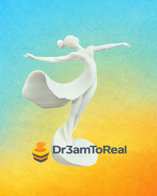 Escultura de Bailarina Minimalista