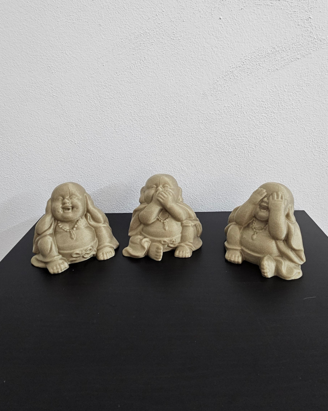 Três Budas Risonhos Sábios – Não Ver, Não Ouvir, Não Falar o Mal