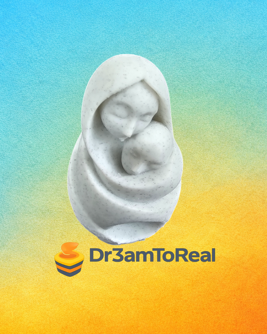 Escultura Mãe e Bebé em Abraço