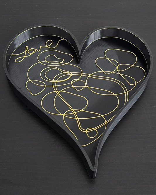 Tabuleiro de Arrumação Coração Amor – Organizador Decorativo