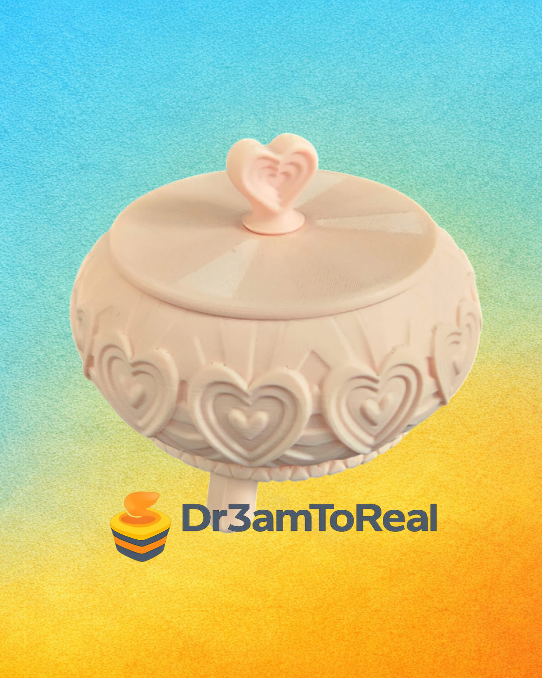 3D Hearts Box