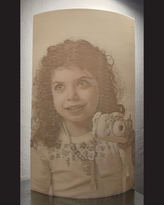 Arco de Litofania Personalizado com Foto – Luz de Memória Personalizada