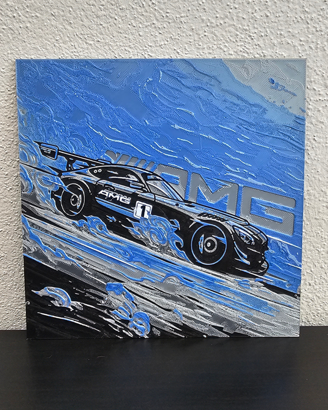 Mercedes AMG Performance Art – Peça de Parede Impressa em 3D HueForge