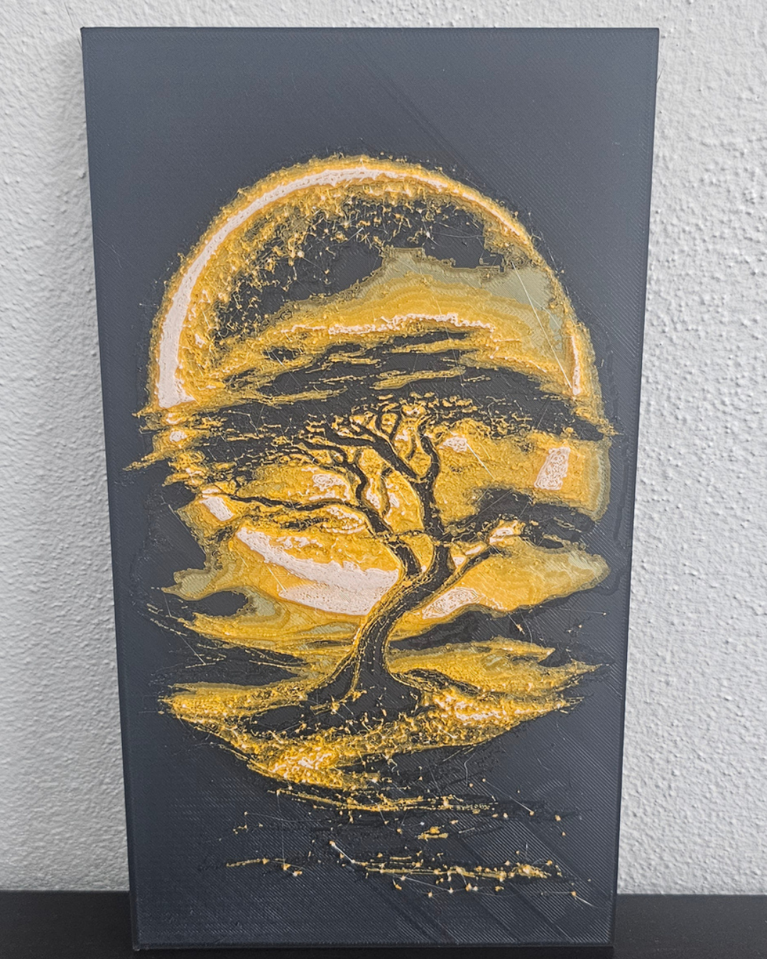 Arte de Parede Árvore da Lua Mística – Moldura Decorativa