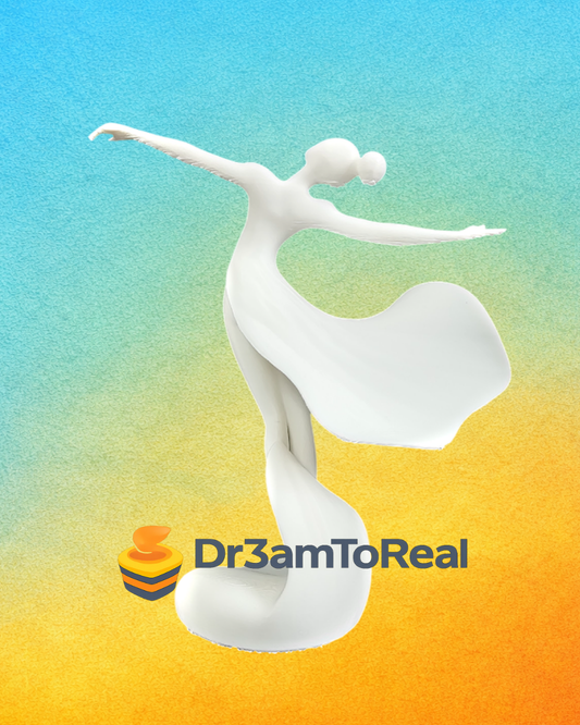 Escultura de Bailarina Minimalista