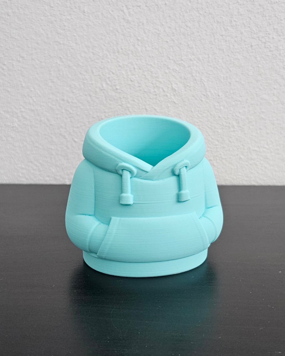 Organizador de secretária Hoodie – Porta-canetas criativo
