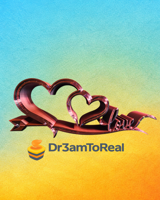 ❤️ Suporte de Amor Coração Duplo