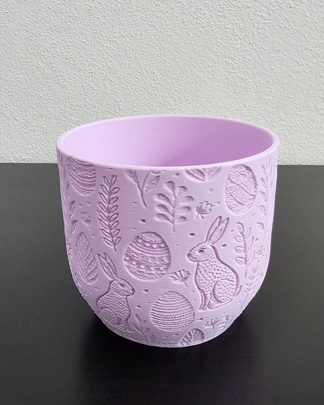 Copo Decorativo de Páscoa com Coelhos