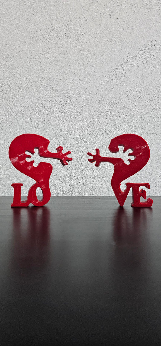 ❤️ Suporte de Amor Coração Duplo