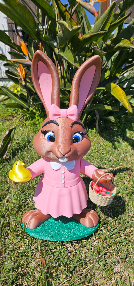 Easter Bunny Figurine – Decorative 3D Printed Spring Ornament