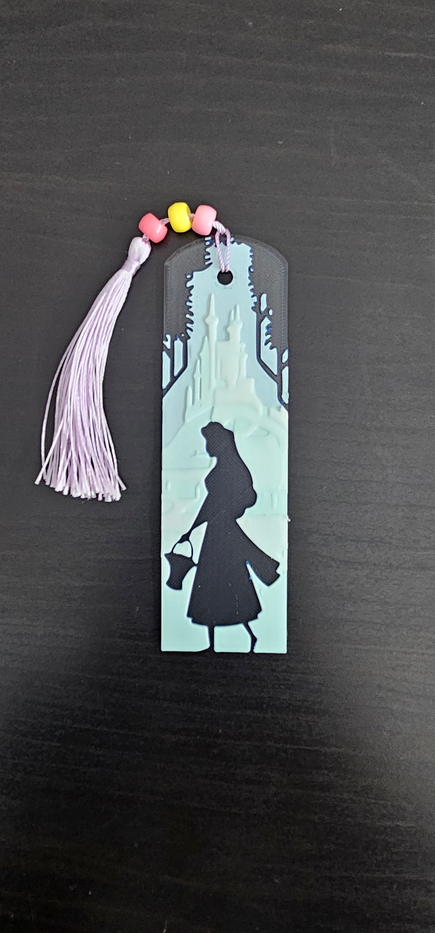 Marcador de Livros de Silhueta de Princesa