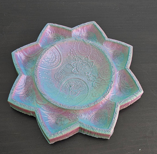 Decorative Lotus Catchall Tray