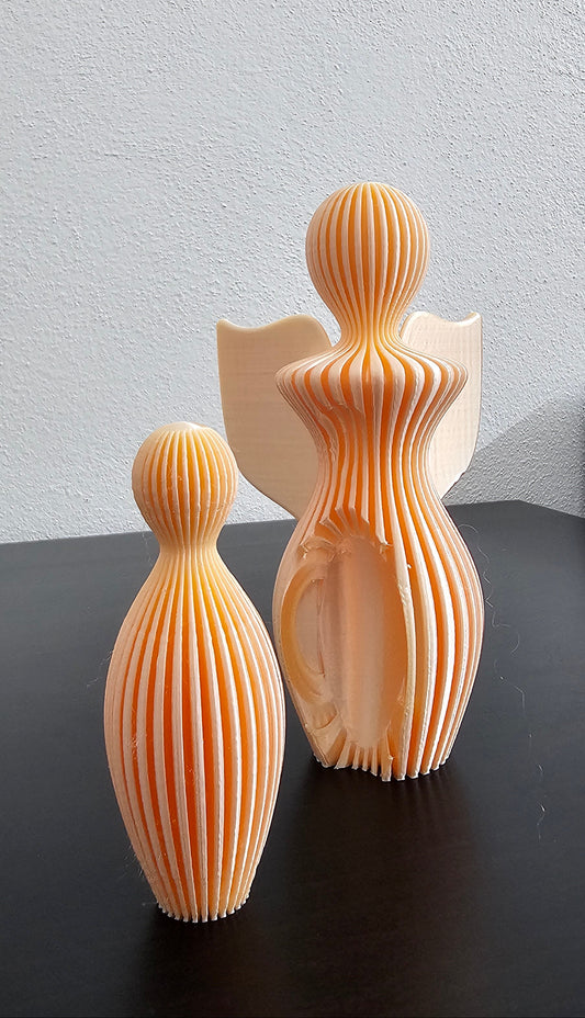 Abstract Angel & Child Sculpture