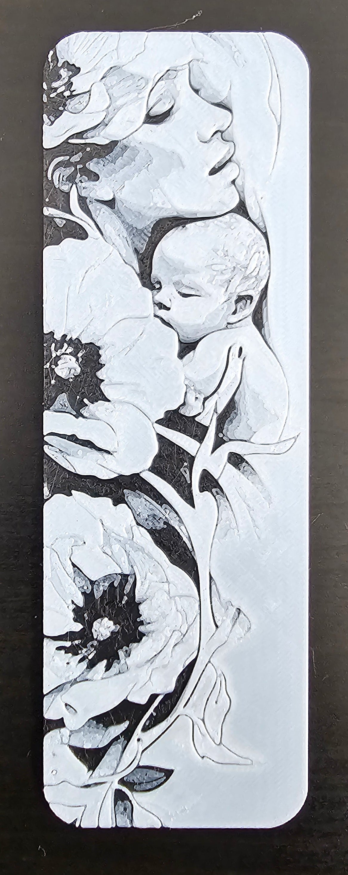 Mother & Baby Bookmark – Artistic Minimal Illustration