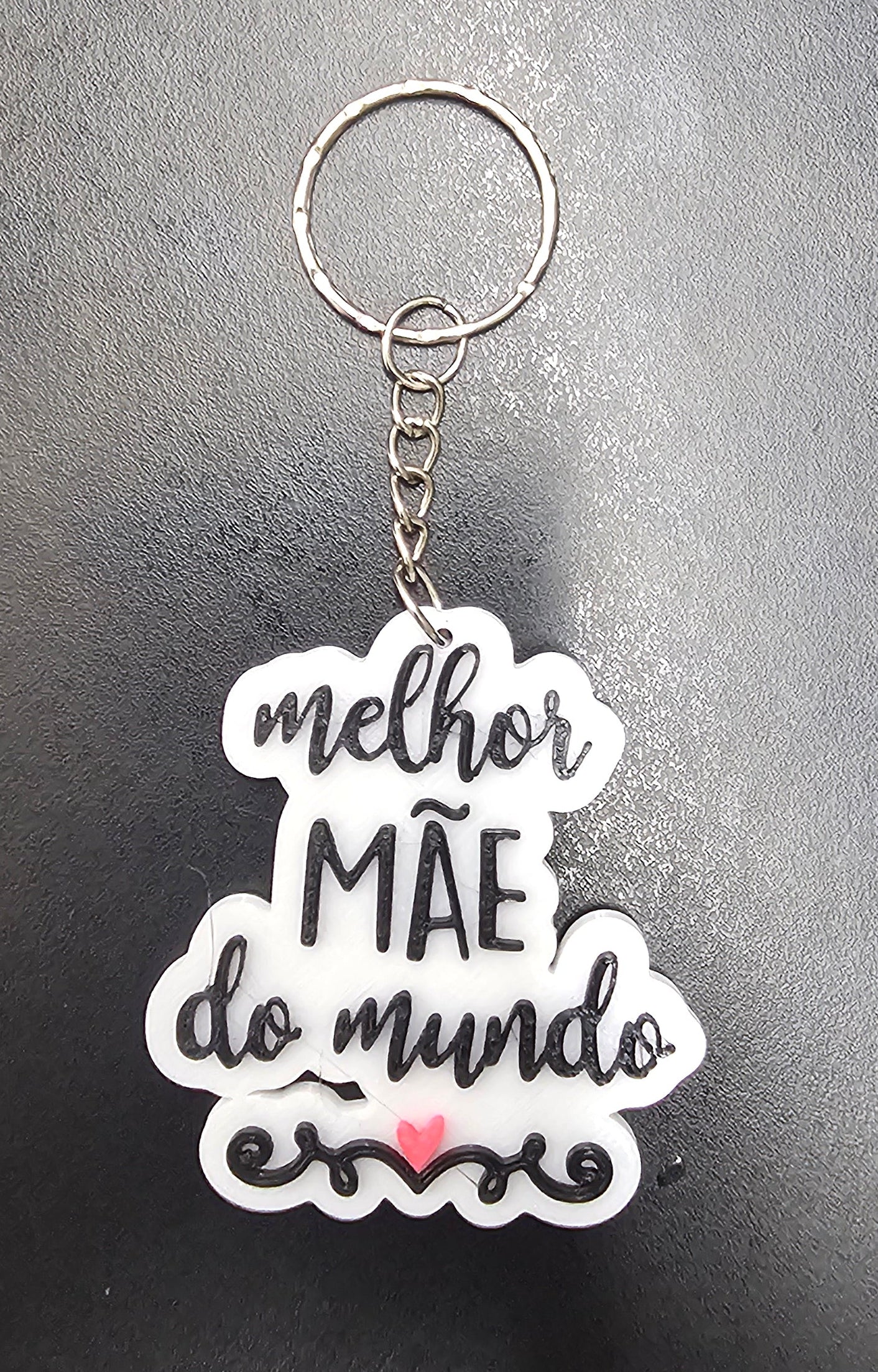 Best Mom in the World Keychain – “Melhor Mãe do Mundo”