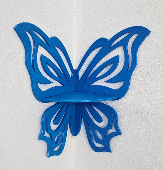Prateleira de Canto Borboleta – Prateleira Decorativa de Parede para Plantas e Decoração