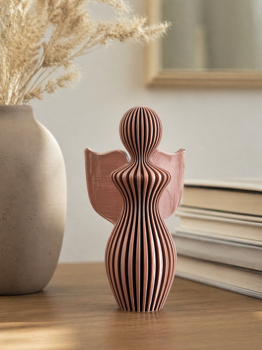 Modern Angel Sculpture – Minimalist Layered Decorative Figurine