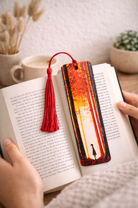 Art Bookmark – Forest Silhouette