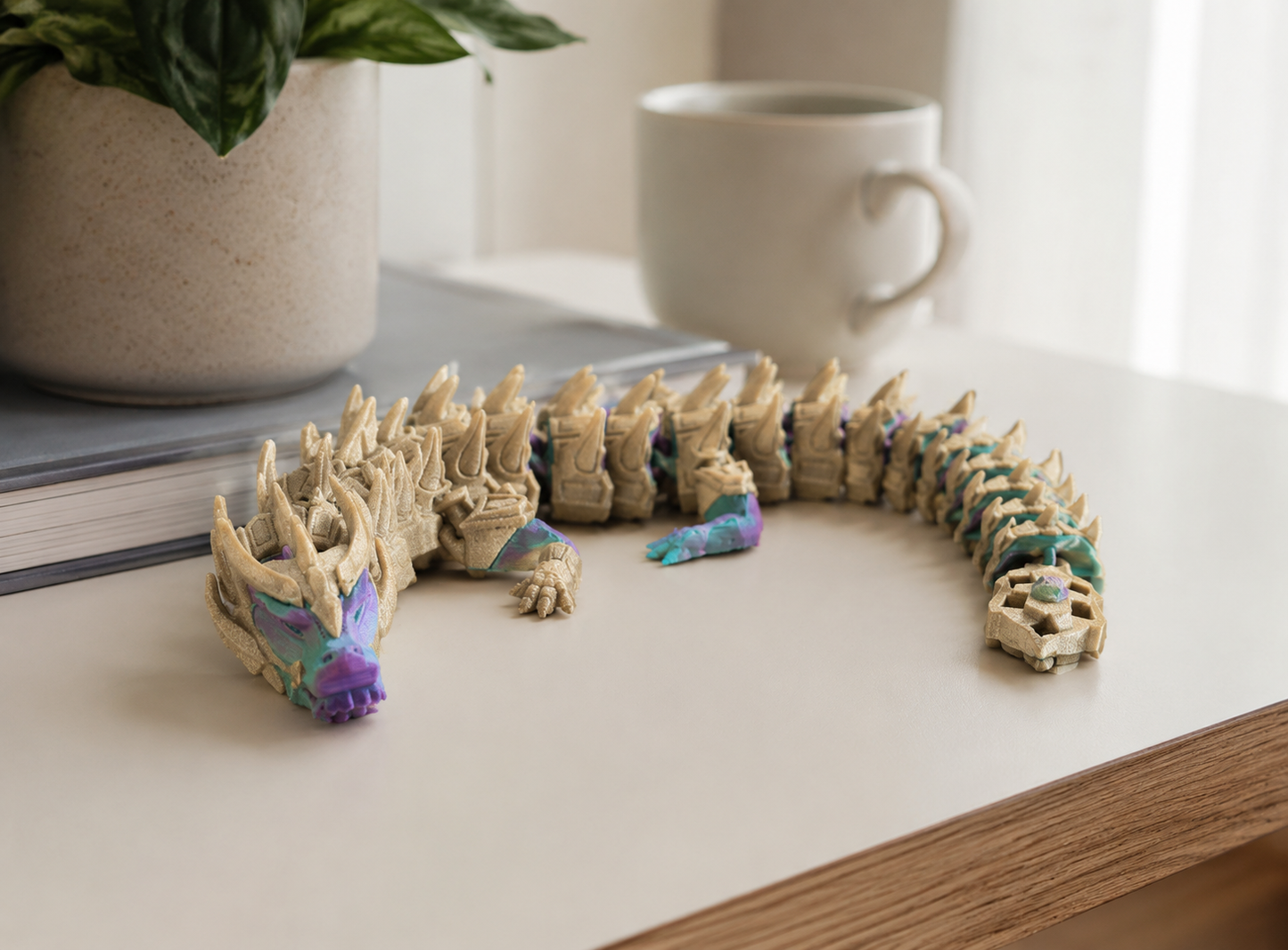 Armoured Shell Dragon – Articulated 3D Printed Dragon