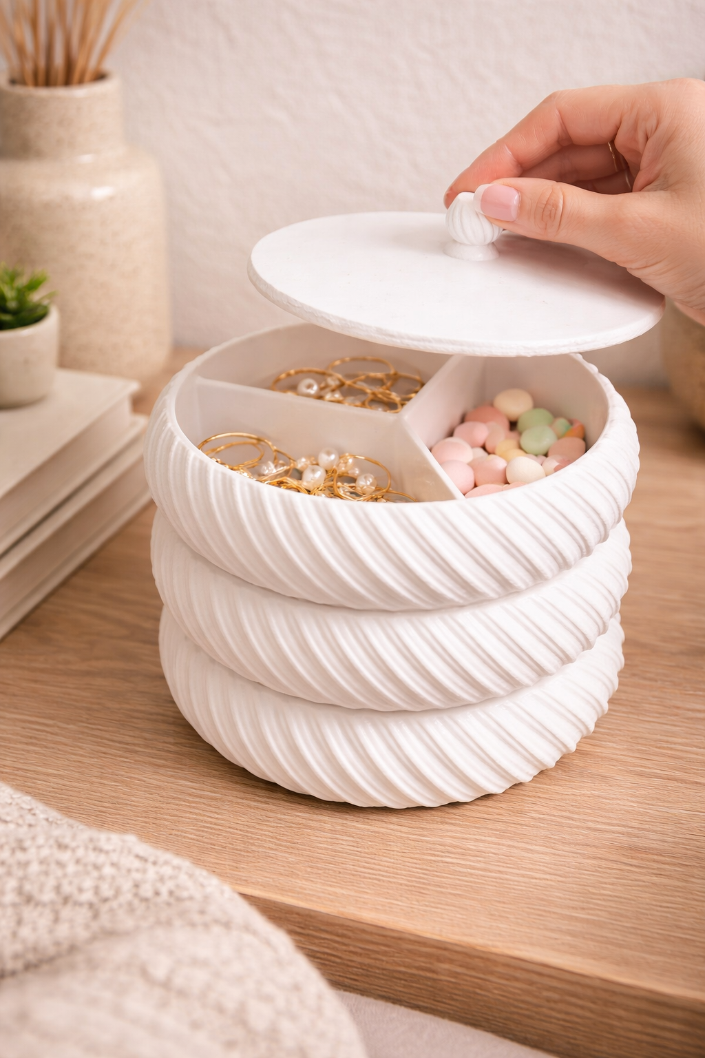Stackable Box – Minimal White Organizer
