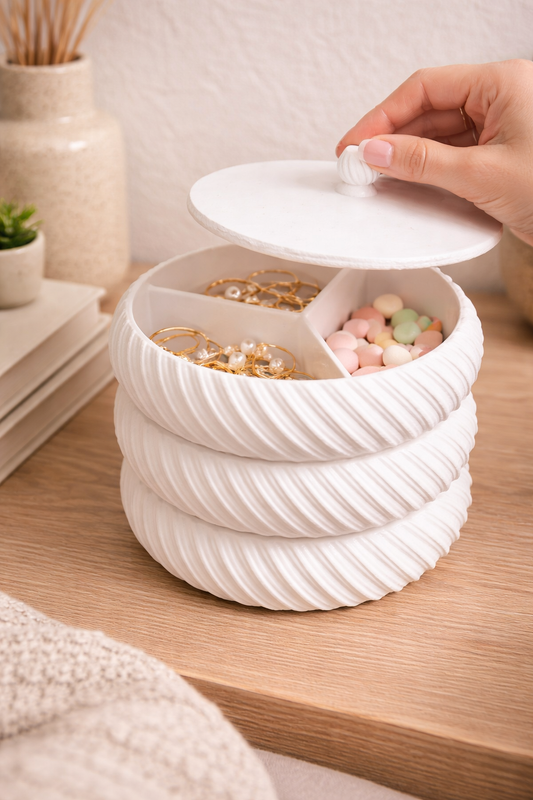 Stackable Box – Minimal White Organizer