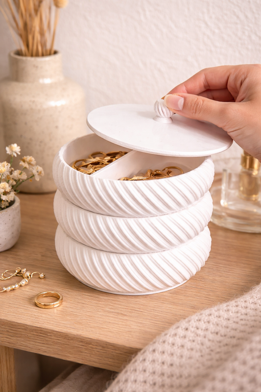 Stackable Box – Minimal White Organizer