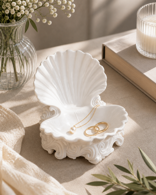 Ornate Shell Jewellery Dish