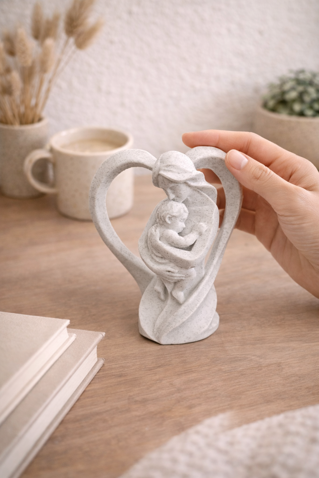 Mother & Baby Heart Sculpture