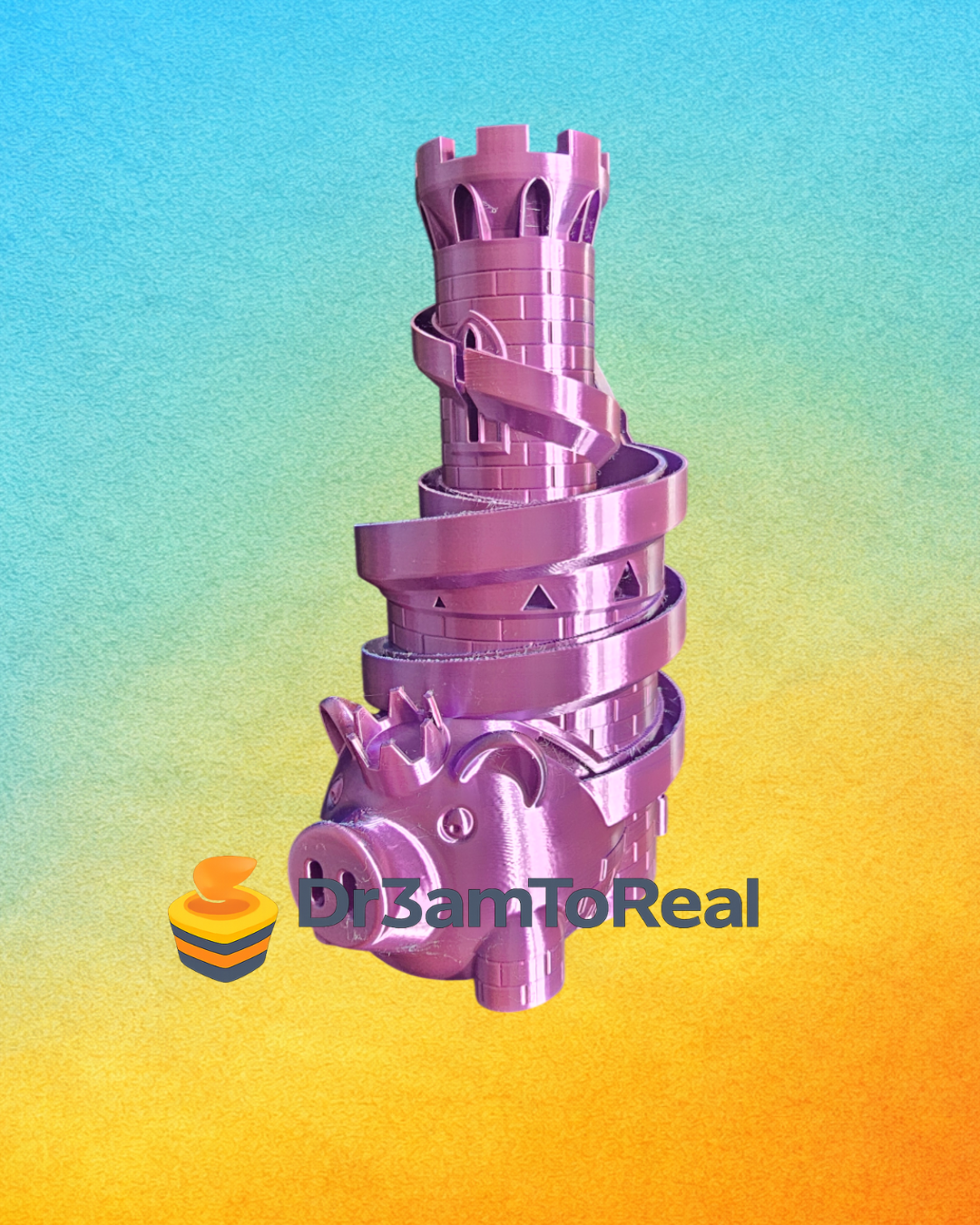 Cofrinho em Espiral de Porco com Porco