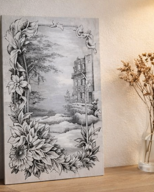 Serene Landscape Wall Art – HueForge 3D Printed Artwork