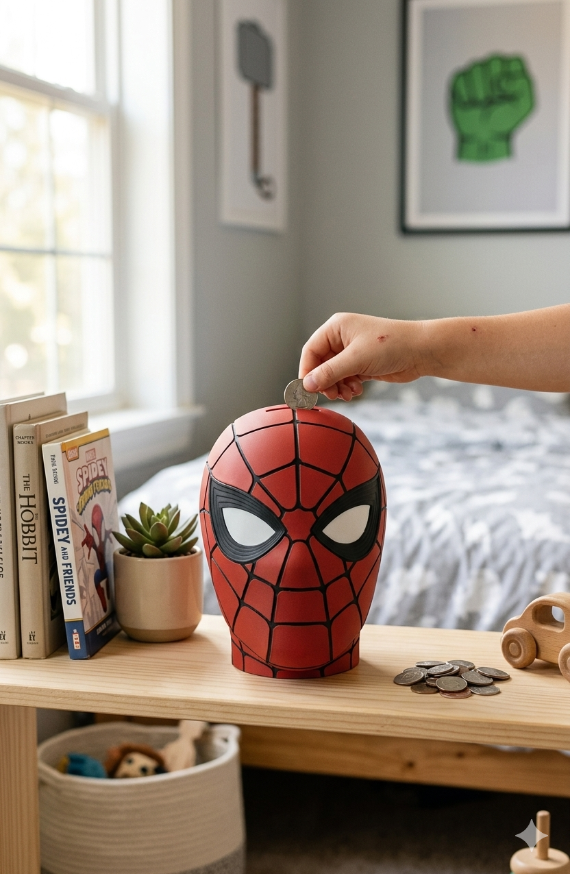 Spider Hero Piggy Bank