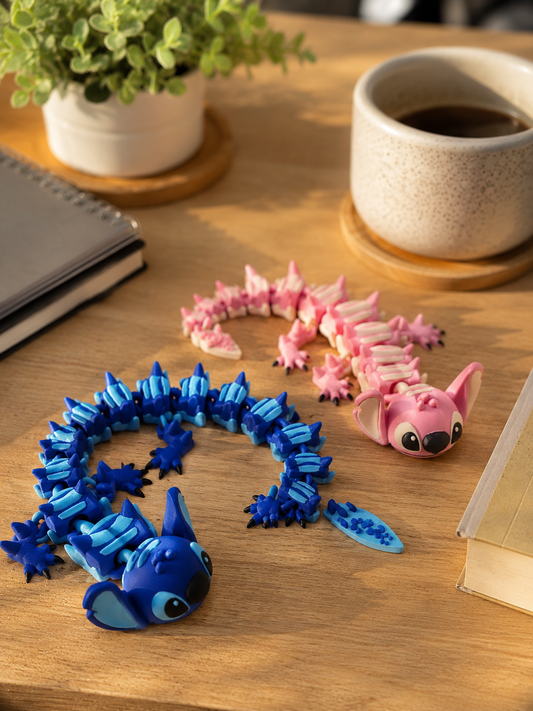 Flexi Stitch & Angel Inspired Dragon – Articulated 3D Printed Dragon