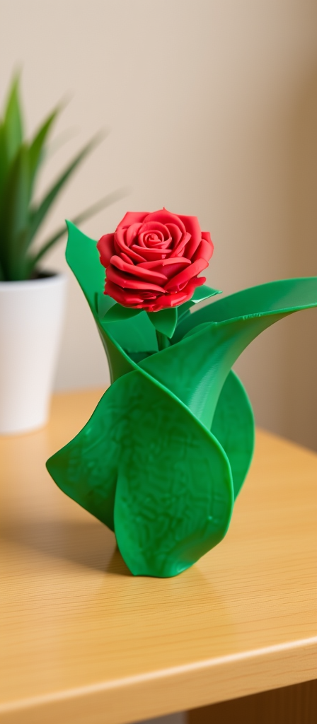 I Love You Rose XL with Stand