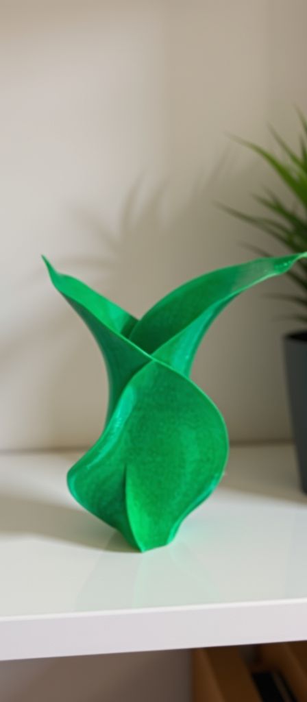 Vaso Escultórico Folha – Design Orgânico Moderno